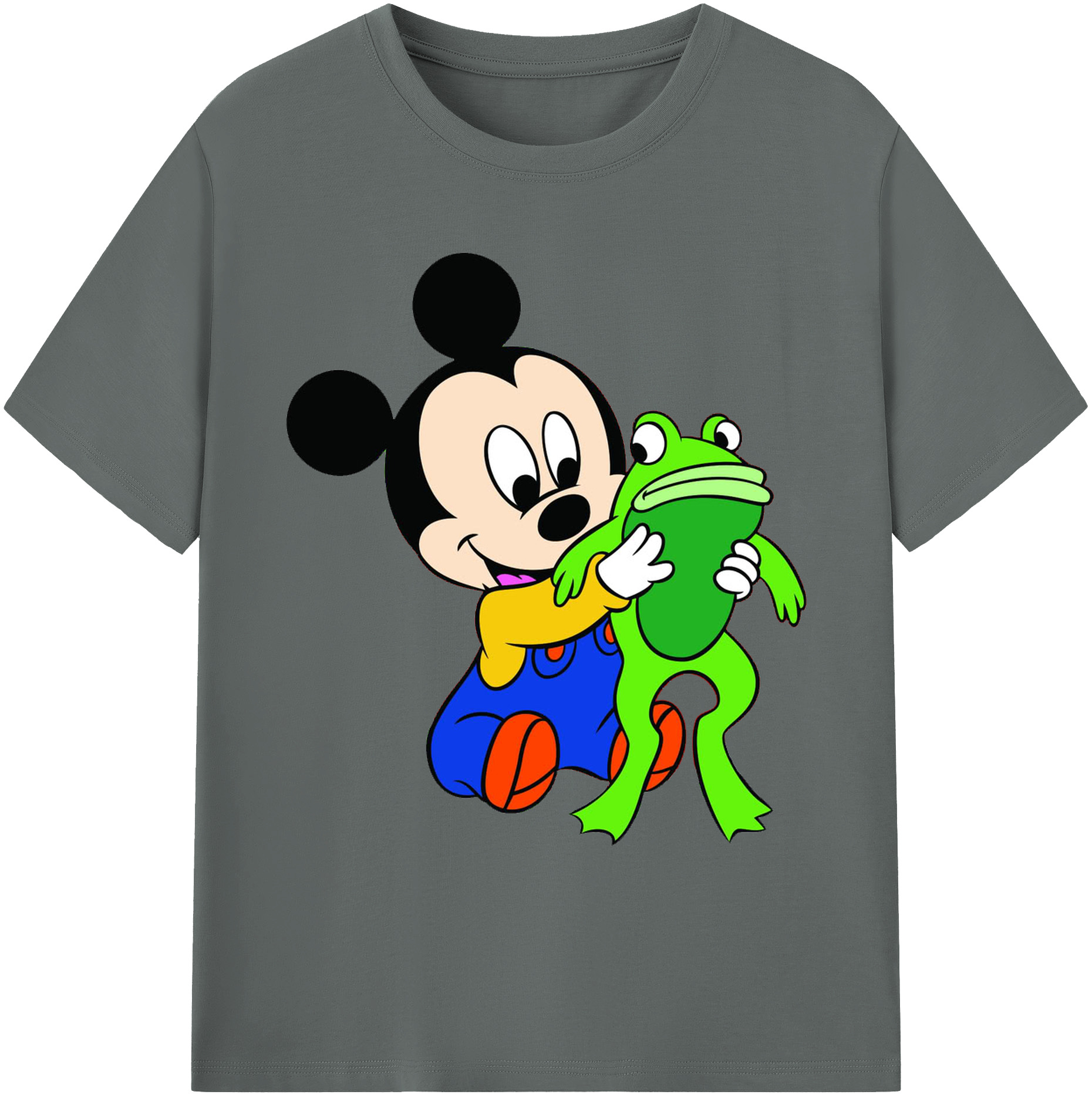 （画像用） ミッキーマウス Mickey Mouse 綿100％ メンズ半袖Tシャツ｜肌触りやわらか＆通気性